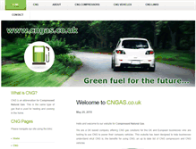 Tablet Screenshot of cngas.co.uk